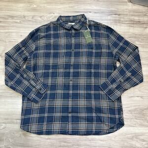 Mutual weave Mens Regular Fit Long Sleeve Flannel Shirt Size 2XL
